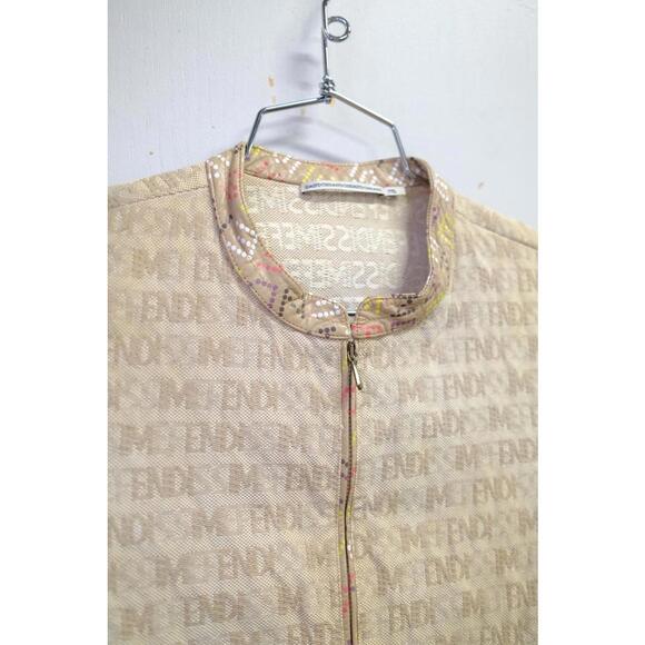 90's Fendissime Monogram Script Biker Jacket - Picture 3 of 8